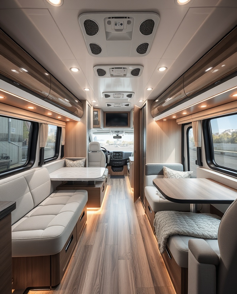 Luxury motorhome interior